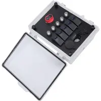 Kkmoon Wasserdichte Powerbox mit 5-fach-Kippschalter-Panel, USB-PD-Ladegerät, Zigarettenanzünder-Steckdose und LED-Voltmeter für LKW, Wohnmobile, ATVs und Boote