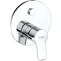 Kludi PURE&EASY Unterputz-Wannenfüll- und Brause-Einhandmischer, Wandmontage, chrom, 377590565