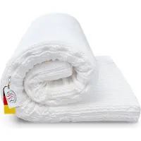 FMP Matratzenmanufaktur viscoelastische Comfort Matratzenauflage RG 55 Kaschmirbezug 8cm hoch 80x200cm