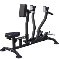 Gorilla Sports MAXXUS Rudermaschine - Verstellbar, für 30/31 und 50/51mm Hantelscheiben, bis 200kg, Rutschfest - Rückentrainer, Rudergerät für Zuhause, Krafttraining