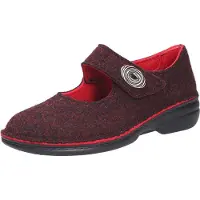 Finn Comfort Ramsau Damen geschlossener Hausschuh, Barolo (Rot), Wollfilz - Marken , Rot
