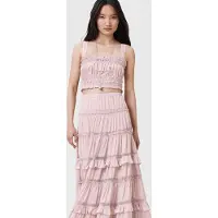 AllSaints Talia Top Mauve Pink Größe: 12 | Maxiröcke Outlet | Damen | Rosa