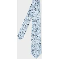 Paul Smith Tie Pencil Floral Light Blue Größe: 8 | Krawatten Outlet | Herren | Blau