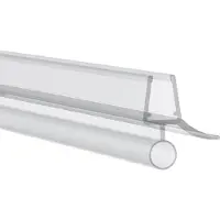 Vasalat Duschdichtung 1000mm passend für Glasstärke 6/7/8mm transparent, Duschtürdichtung für Glastür mit Streifdichtung, 1 Stück