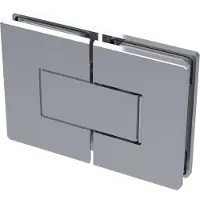 COLCOM Duschtür Scharnier 8505N 180 Grad Glas-Glas, Messing verchromt poliert