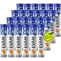 EVÄM Calcium + Magnesium + D3 Brausetabletten 24