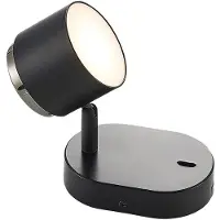 LINDBY Marrie LED-Spot mit Schalter, schwarz