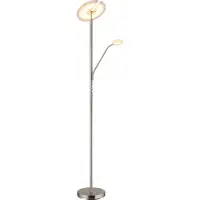 Globo Lighting Deckenfluter Metall Nickel matt, LED
