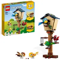 LEGO 31143 Creator 3in1 Vogelhäuschen, Vogel-, Igel- und Bienenstock-Set mit Tierfiguren, Baustein-Konstruktionsspielzeug für Kinder ab 8 Jahren, Geschenkidee