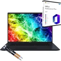 Asus Vivobook 18-X, Ryzen 7, 16GB DDR5-RAM, 4000GB SSD, (18,4"), Windows 11 Pro + MS Office 2024 Pro (Vollversion)