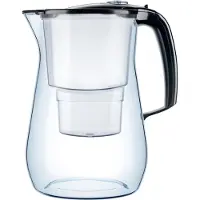 AQUAPHOR Onyx schwarz inkl. 1 MAXFOR+ Filterkartusche - Premium-Wasserfilter aus TRITAN. Reduziert von Kalk, Chlor & weiteren Stoffen
