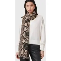 AllSaints Jinny Pareo Ecru White Größe: OS | Schals Outlet | Damen | Braun
