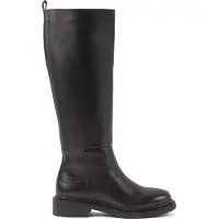 Lazamani Stiefel Damen Schwarz Leder