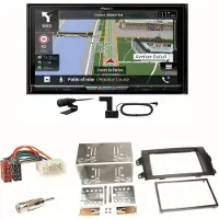 Pioneer AVIC-Z930DAB Navigation Bluetooth Einbauset für Suzuki SX 4 Fiat Sedici