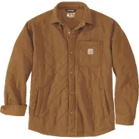Carhartt Jacke Rain Defender Loose Heavyweight Quilted Snap Front Herren Brown-M