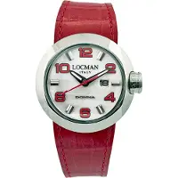 Locman 042100MWNRD0PSR Italy Damenuhr Donna rot Ref. 0421