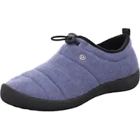 Rohde Damen Hausschuh geschlossen Zugband Steppoptik D.Olbia 2002, Größe:37 EU, Farbe:Blau