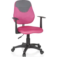 Hjh OFFICE KIDDY STYLE - Kinderdrehstuhl Pink / Grau