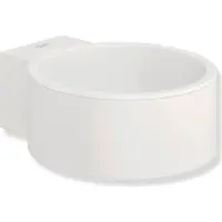 Hewi Föhnhalter, pulverbeschichtet weiß tiefmatt/wem