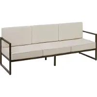 TecTake Garten-Loungesofa Comosa, 3-Sitzer, XXL-Polsterung