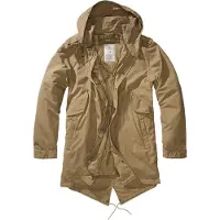 Brandit moderne Herren Jacke mit Baumwolle Beige