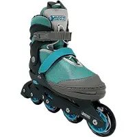 Best Sporting Inline Skates Kinder I Rollschuhe größenverstellbar I robuste Inliner für Jugendliche mit Bremse I Rollerskates Schuhe Kinder I Inliner mit 4 Rollen