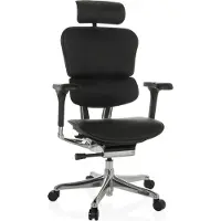 Hjh OFFICE Luxus Chefsessel ERGOHUMAN GEN2 Ergonomischer Bürostuhl mit Armlehnen (höhenverstellbar) Leder Drehstuhl für Büro, Zuhause