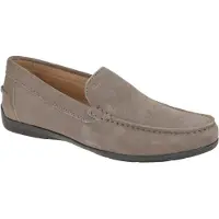 Geox SIRON Herrenschuhe - bequeme Slipper - Halbschuhe grau Elegant NEU