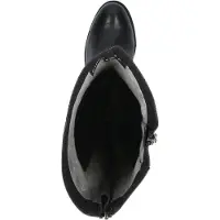 Caprice Damen Stiefel Langschaft Absatzstiefel Blockabsatz 9-25550-43, Größe:40 EU, Farbe:Schwarz