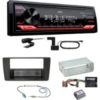 JVC KD-X272DBT DAB+ Bluetooth FLAC USB MP3 Einbauset für Skoda Octavia 2 Yeti 5L