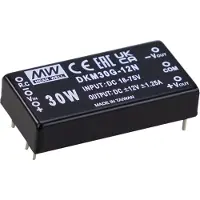 MEAN WELL MEANWELL DKM30G-15N DC-DC-Wandler geregelt -15V -1A 2"*1" 3.000V