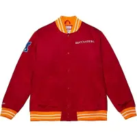 Mitchell & ness Tampa Bay Buccaneers NFL Heavyweight Satin Jacke Rot-M
