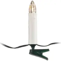 Konstsmide - LED Baumbeleuchtung, Topbirnen, mit 6h Timer, 20 warm weiße Dioden, batteriebetrieben, Innen, grünes Kabel, 3 x AA 1.5V (exkl.); 1177-000