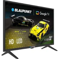 Blaupunkt 32WGC5520S 81cm (32") Google TV, LED, HD Ready, 50 / 60 Hz, DVB-T2/C, 2×HDMI, 2×USB, LAN, WiFi, Bluetooth, Sprachsteuerung, VESA 200×200, Dolby Audio(32WGC5520S)