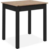 Finori Esstisch Capri 81B weiß rechteckig melaminbeschichtet HxBxT 76x90x67 cm, Farbe:Nachbildung Artisan Oak / schwarz