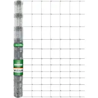 Floordirekt Wildzaun Robuste Umzäunung Verzinkt Maschenbreite: 15 cm Höhe: 150 cm Länge: 50 m