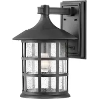 HINKLEY Wandlampe, Laterne, wetterfest, Glas klar, H 38,9cm