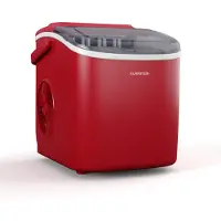Klarstein Eiswürfelmaschine - 12kg/24h, 2 Würfelgrößen, 1,3L Wassertank, LED-Anzeigen, transparenter Deckel, tragbar, ideal für Partys/Gartenfeste