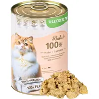 Lyra Lecker.Pet Balu's 100 % Huhn und Truthahn Katzenfutter Nassfutter 7,2 kg Futter