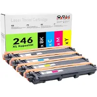 OBV Kompatibler Toner Set für Brother MFC-9332 CDW MFC-9342 CDW als Ersatz für TN-242 242 246 TN-242 TN-246 TN-242CMY Schwarz Cyan Magenta Gelb - 2500 / 2200 Seiten - B-242SET