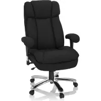 Hjh OFFICE BUILDER XXL I | Stoff - XXL Drehstuhl Schwarz