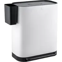 SVITA MLT2X30 Mülleimer Treteimer 60l 2 Fächer mit Deckel Weiß