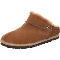 Rohde Damen Pantoffel Hausschuh Leder Lammfell Warmfutter Gardena 7070, Größe:36 EU, Farbe:Braun