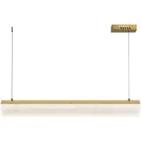 Maytoni Pendelleuchte Petra LED incl. Messing aus Textile , Metall 35W für Küche, Schlafzimmer, Wohnzimmer, Esszimmer, Lobby