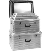 BRB-Lagertechnik 5 Aluboxen, 27 Liter, 45 Liter, 69 Liter, 101 Liter und 141 Liter