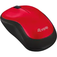 Equip Kabellose komfort-maus, Beidhändig, Optisch, RF Wireless, 1200 DPI, Rot
