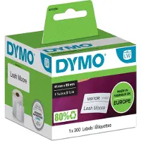 Dymo Abnehmbares Weißes Namensschild 300 Etiketten Etikett 89 X41 Mm