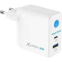 XLayer Power Saver USB-C Schnellladegerät I 65W PD I Strom-Stopp-Funktion