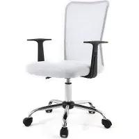 Miliboo - Design-Bürosessel Mesh Weiß PLUZ
