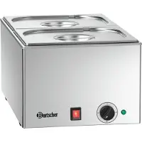 Bartscher Wasserbad / Bain Marie 2x 1/2GN, 150 mm tief